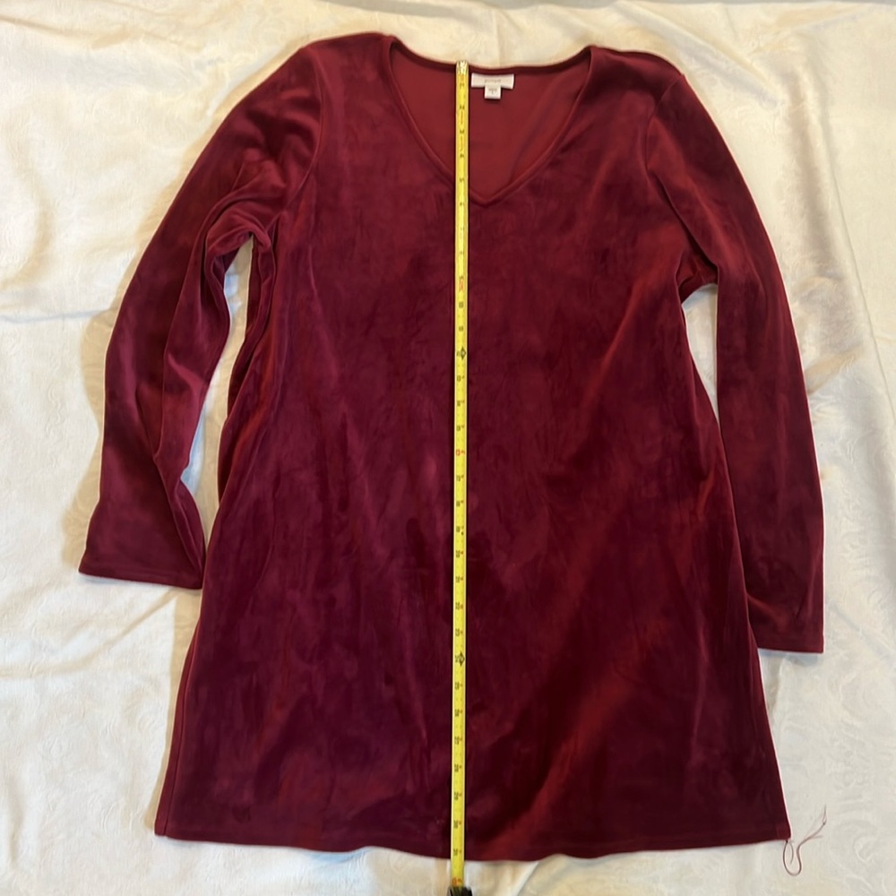 Merlot J JILL velour tunic